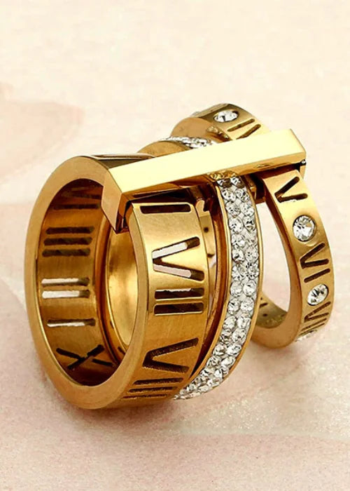 Aurelia Roman Stack Ring