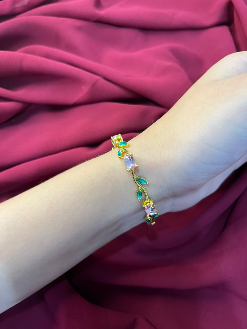 The Pink Tulip Bracelet 🌷