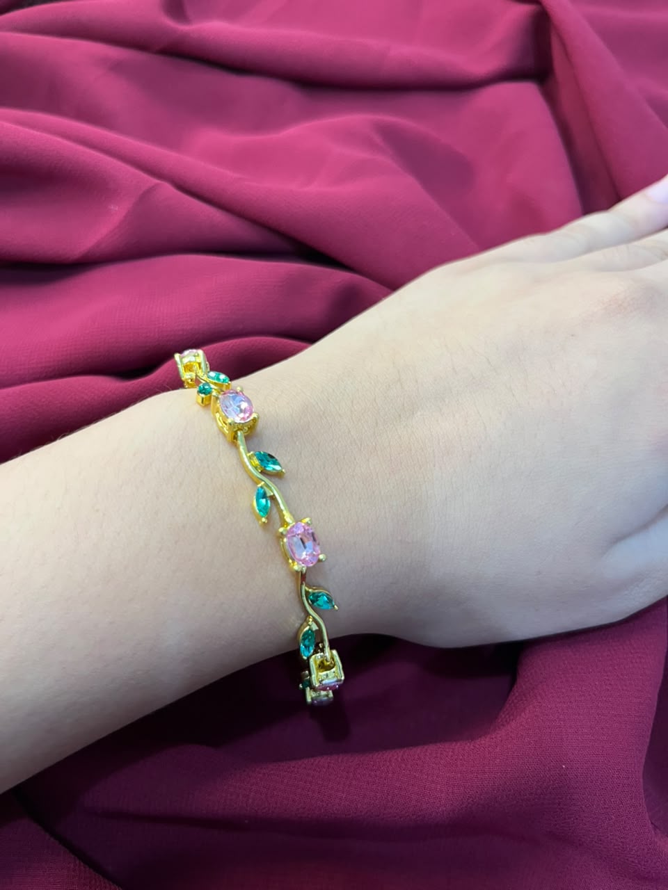 The Pink Tulip Bracelet 🌷